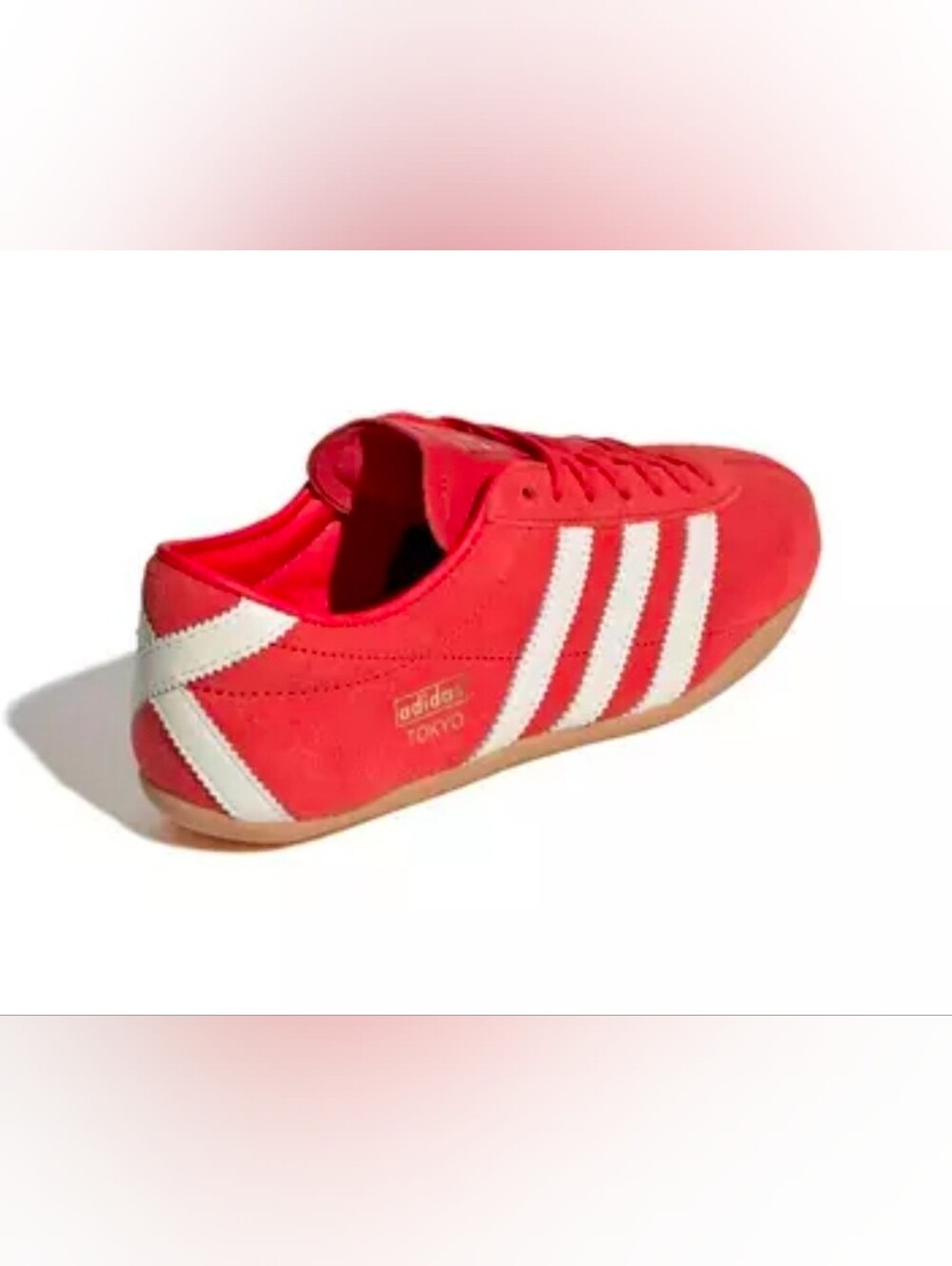 adidas Red and White Women's Taekwondo Athletic Sneakers